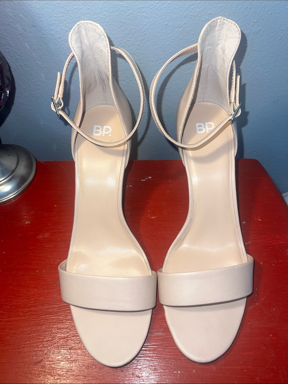 Nordstrom BP. Faux Patent Leather Ankle Strap Sandals